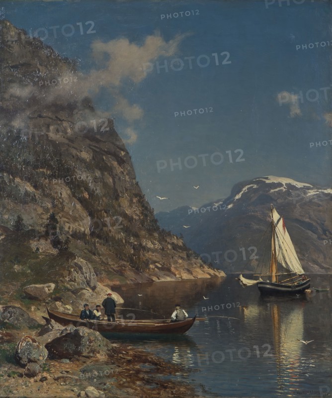 Fiord Landscape, 1877. Creator: Morten Müller.
