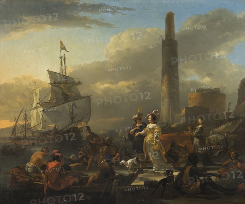 A Harbour Scene, between c.1665 and c.1665. Creator: Nicolaes Berchem.