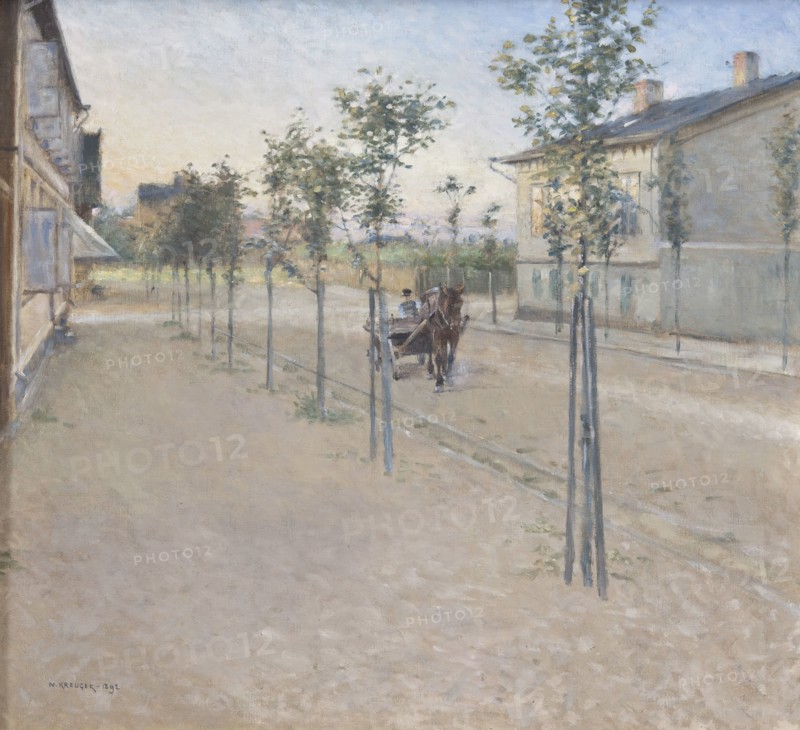 Evening in Varberg, 1892. Creator: Nils Kreuger.