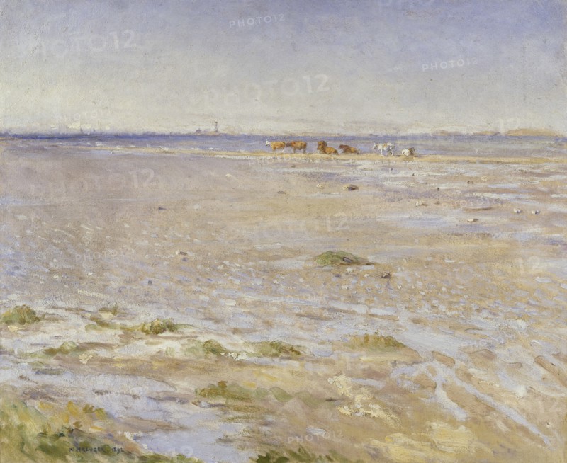 Coastal Scene. Motif from Varberg, 1892. Creator: Nils Kreuger.
