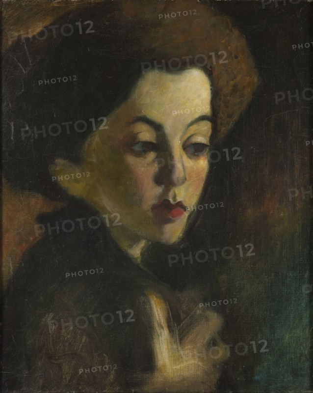 A Girl's Head II, c19th century. Creator: Olof Sager-Nelson.