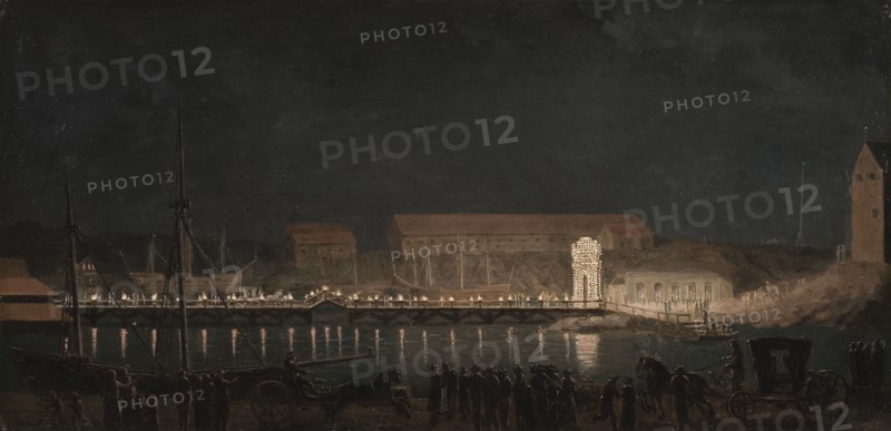 Illumination at Skeps Holmen, c18th century. Creator: Per Hillestrom.