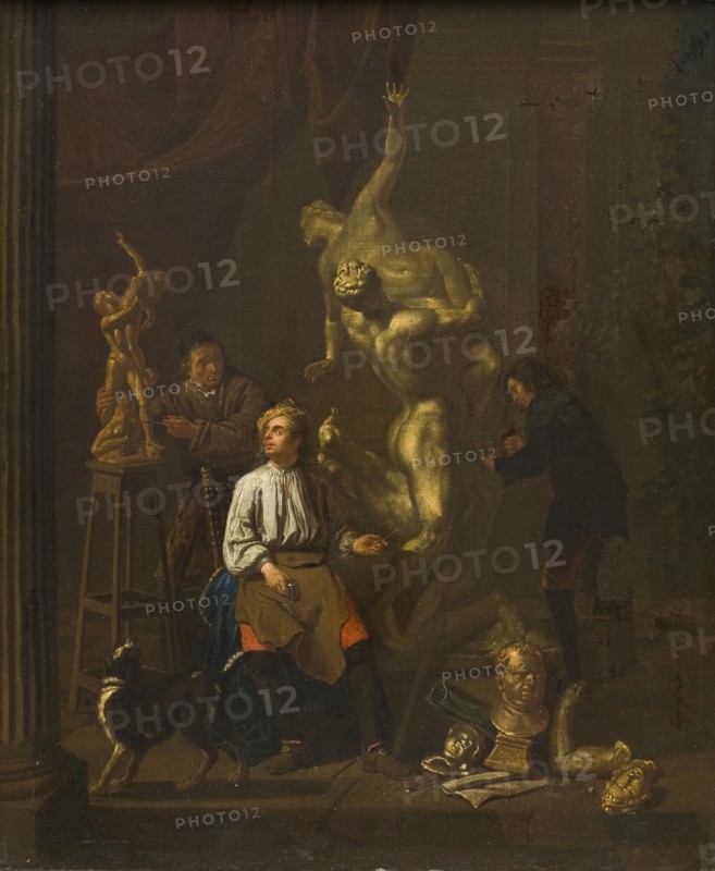 A Sculptor's Studio, 1716. Creator: Pieter Angillis.