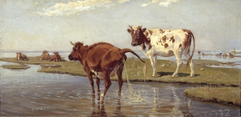 Cows on Saltholm, 1885. Creator: Theodor Esbern Philipsen.