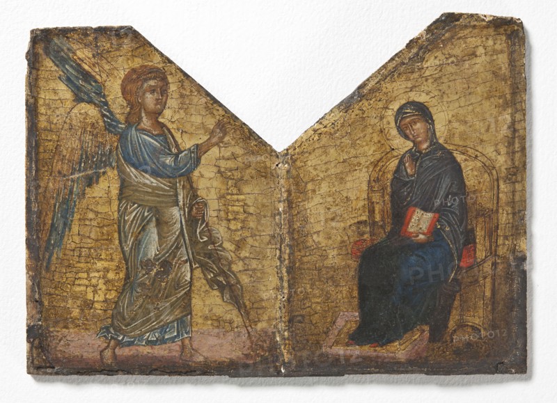 Diptych with the Annunciation, c13th century. Creator: Anon.