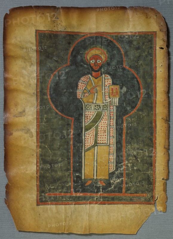 Evangelia IV Etiopice (Ge´ez), Ethiopian Manuscript. Four Gospels, 14th century, design: 14th cent. Creator: Anon.