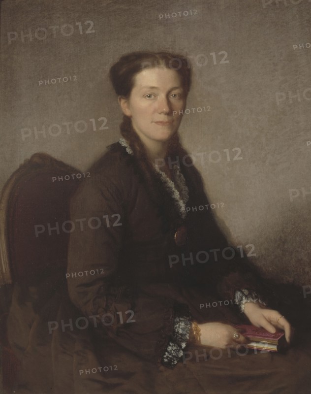 Mrs. Anna Wallenberg, 1838-1910, nee von Sydow, 1870. Creator: Uno Troili.