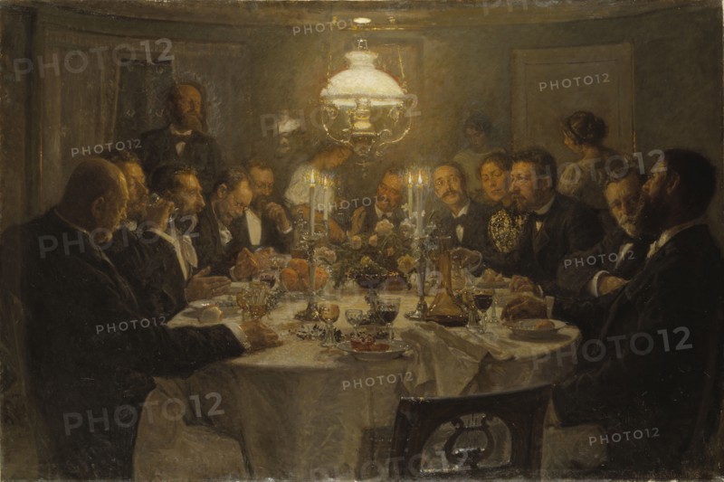 An Artist's Gathering, 1903. Creator: Viggo Johansen.