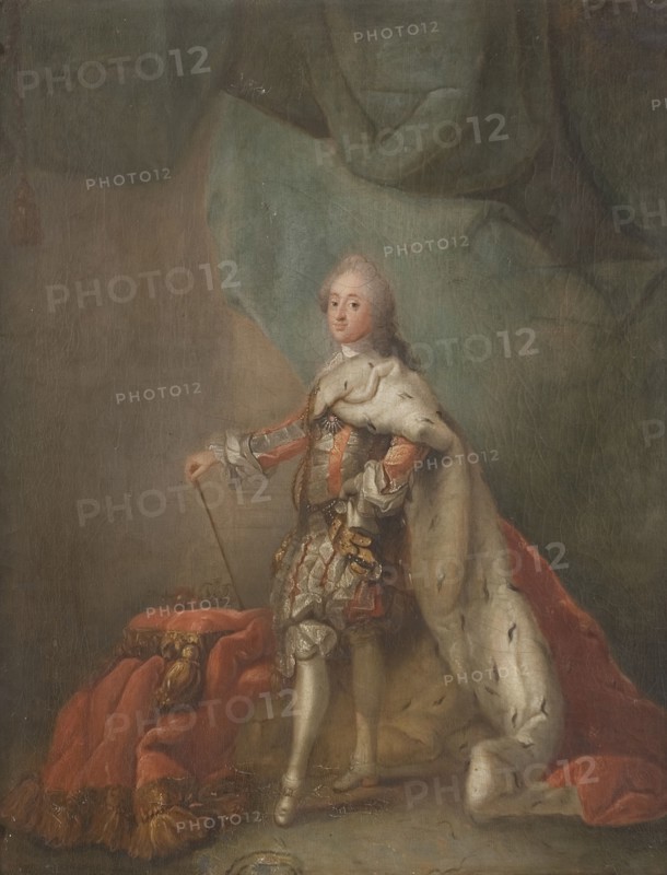 Frederick V, 1723-66, King of Denmark and Norway, mid-late 18th century. Creator: Workshop of Carl Gustaf Pilo.