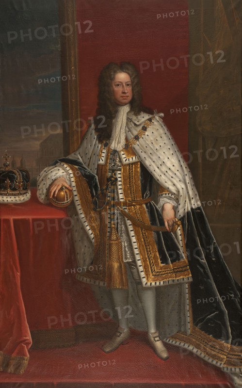 George I, 1660-1727, King of England, Elector of Hanover, late 17th-early 18th century. Creator: School of Godfrey Kneller.
