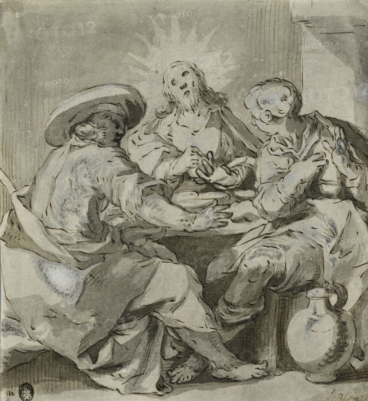 Christ in Emmaus. Creator: Unknown.