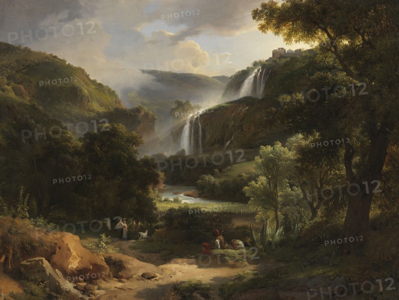Marble Falls at Terni, Italy, 1820. Creator: Achille Etna Michallon.