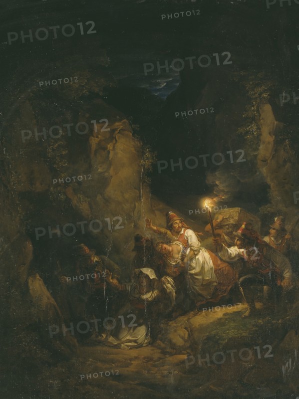 Italian Bandits Abducting Some Women, 1823. Creator: Alexander Lauréus.