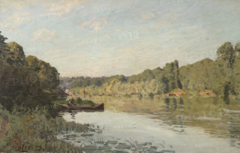 Landscape from Bougival, 1873. Creator: Alfred Sisley.