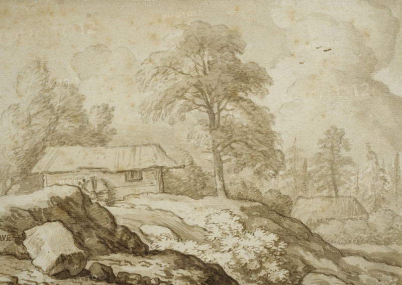 Nordic landscape with waterfall. Creator: Allart van Everdingen.