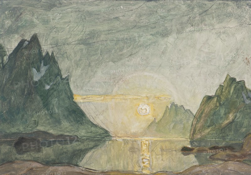 Midnight Sun. Study from North Norway. Creator: Anna Katarina Boberg.