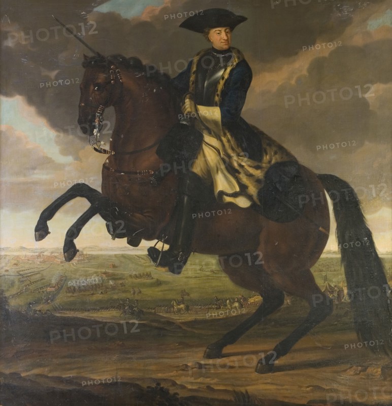 Karl XII, 1682-1718, King of Sweden, Palatine Count of Zweibrücken., late 17th-early 18th century. Creator: Anders von Cöllen.