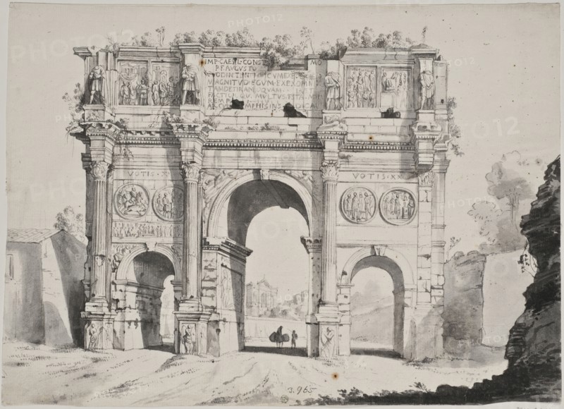 Arch of Constantine in Rome. Creator: Anon.