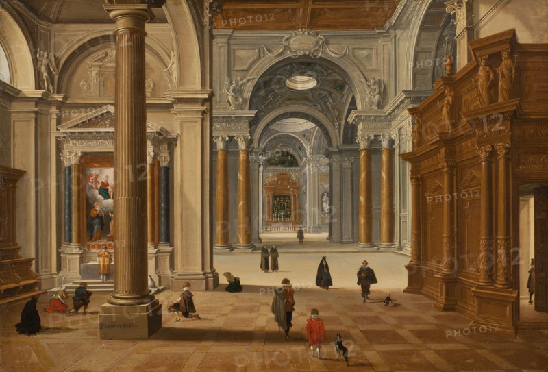Interior of a Baroque Church, 1602. Creator: Bartholomeus van Bassen.
