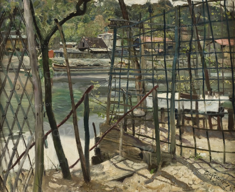 Landscape from Meudon, France, 1884. Creator: Eilif Peterssen.