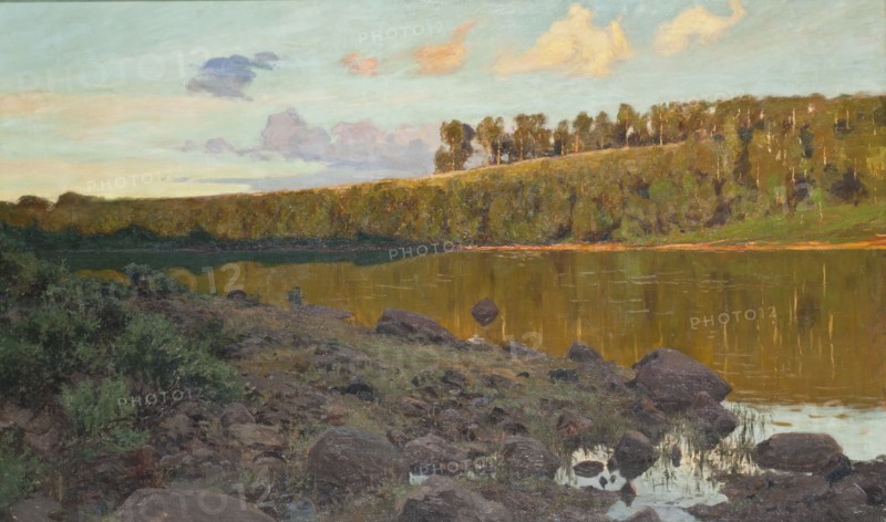 Lake in the Forest, 1898. Creator: Gottfrid Kallstenius.