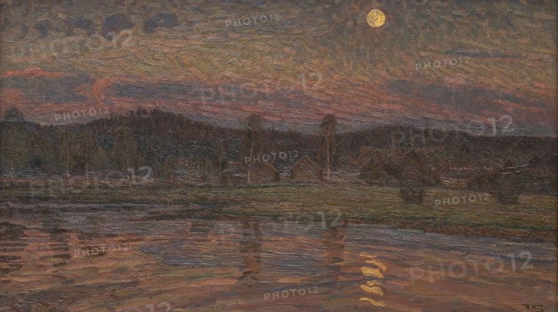 Moonlit Landscape, 1901. Creator: Herman Norrman.