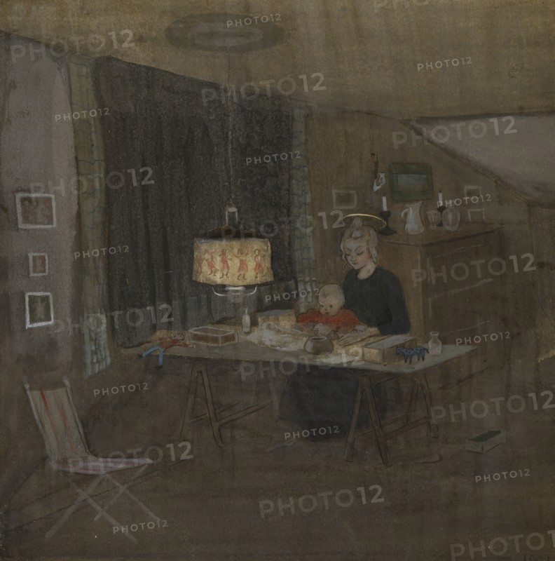 Madonna, 1907. Creator: Ivar Arosenius.