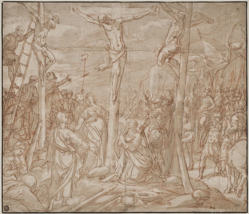 The crucifixion, 1598. Creator: Jan Luyken.