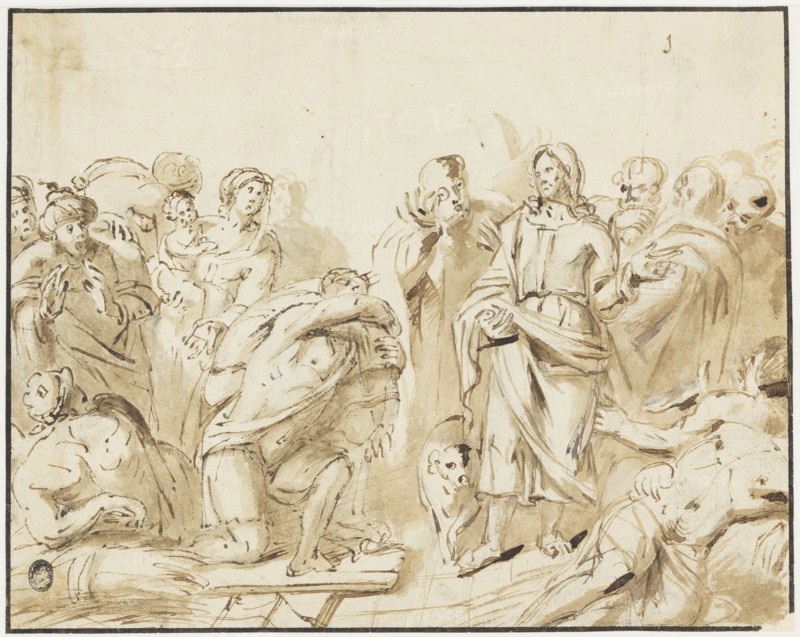Christ heals a lame man. Creator: Jan Philipsz van Bouckhorst.