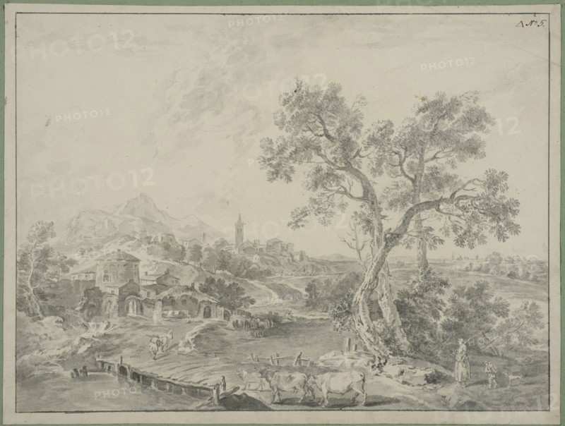 Italian landscape. Creator: Unknown.