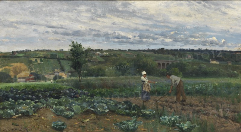 Landscape with Cabbage Patch, Concarneau. Creator: Johan Ericson.
