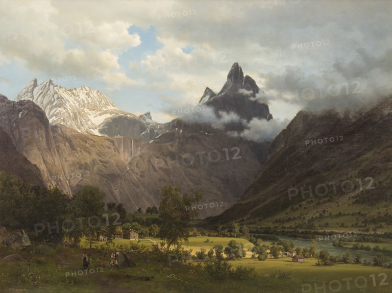 Landscape from Romsdalen, 1858. Creator: J. F. Eckersberg.
