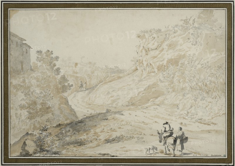 Italian landscape. Creator: Johannes Lingelbach.