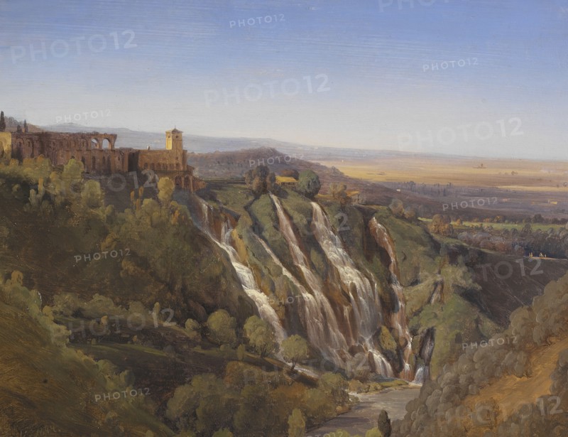 Landscape Near Tivoli. Study, 1844. Creator: Joseph Magnus Stäck.