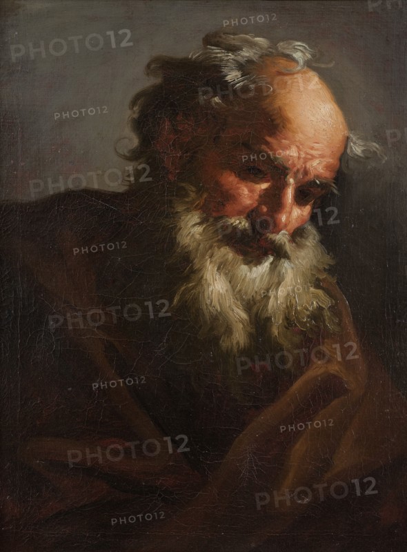 Head of an Old Man, c1700-1735. Creator: Petr Brandl.