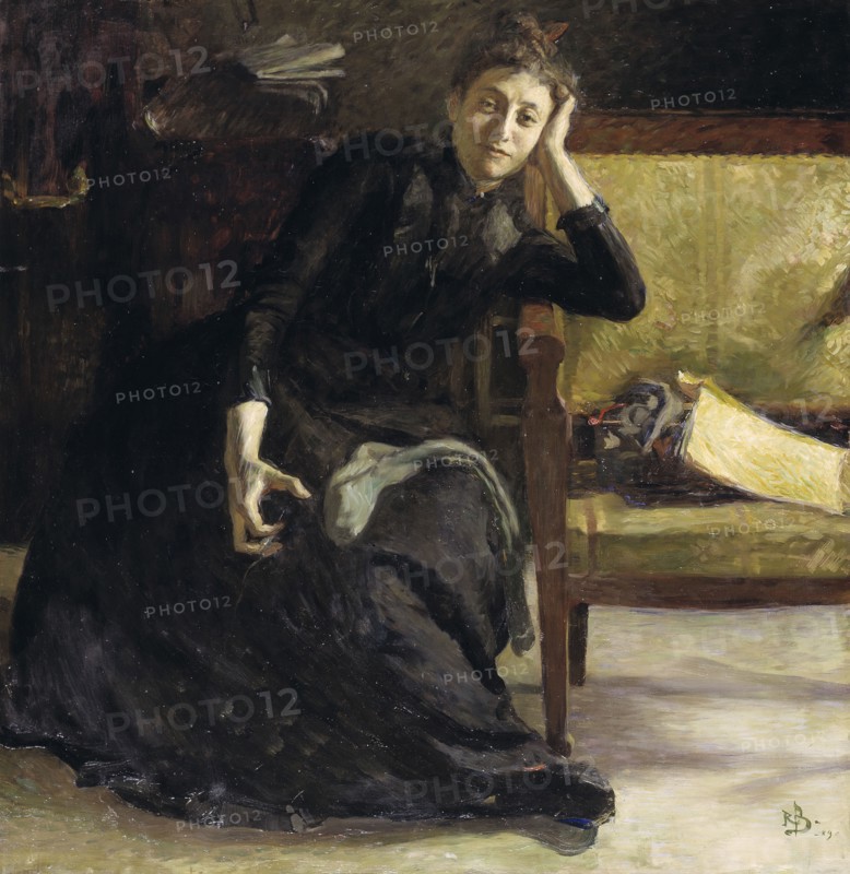 The Artist Eva Bonnier, 1889. Creator: Sven Richard Bergh.