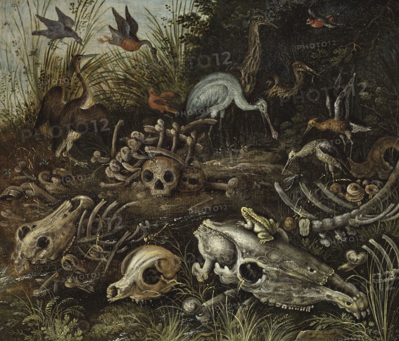 Memento mori, between 1600 and 1609. Creator: Roelandt Savery.
