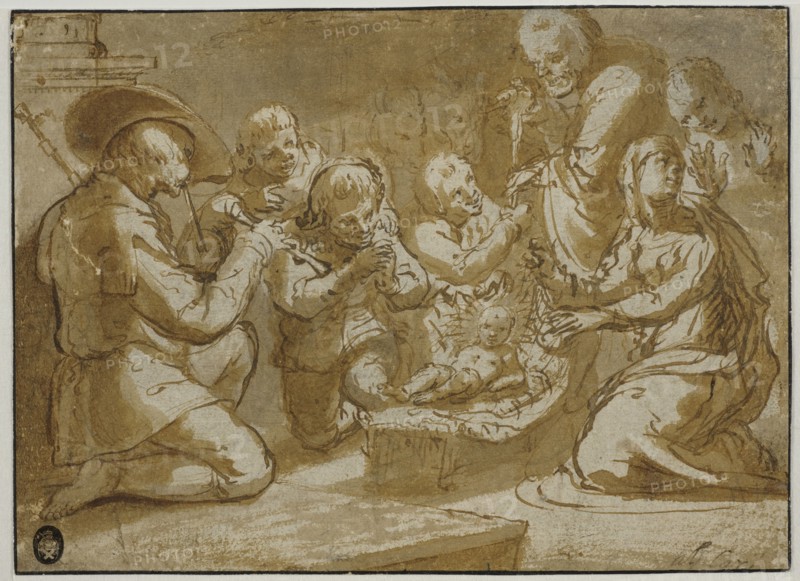 The Adoration of the Shepherds, unknown date. Creator: Anon.