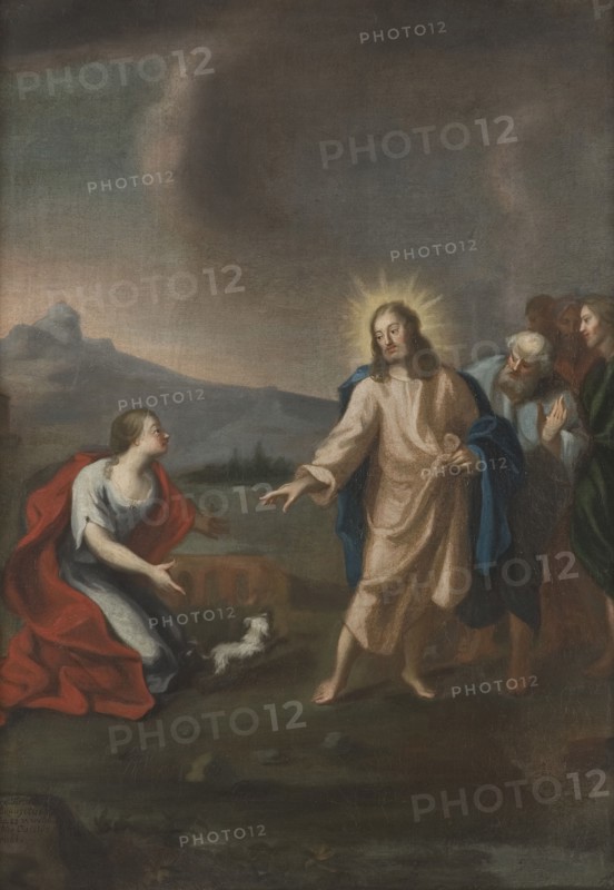 Christ and the Canaanite woman, unknown date. Creator: Anon.