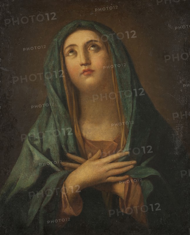 Mary with crossed arms, unknown date. Creator: Anon.