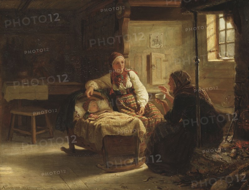 The Fortune-teller, 1857. Creator: Adolph Tidemand.