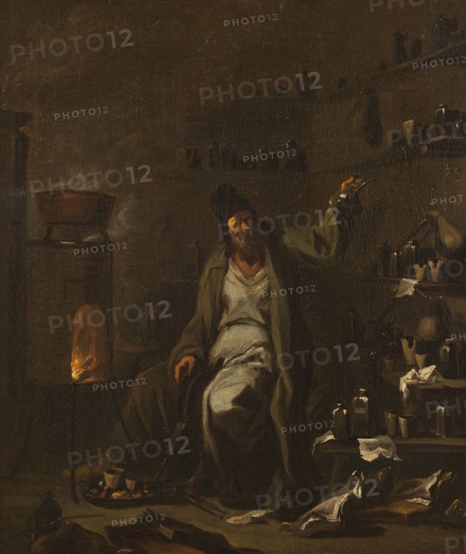 The Alchemist, late 17th-mid 18th century. Creator: Alessandro Magnasco.