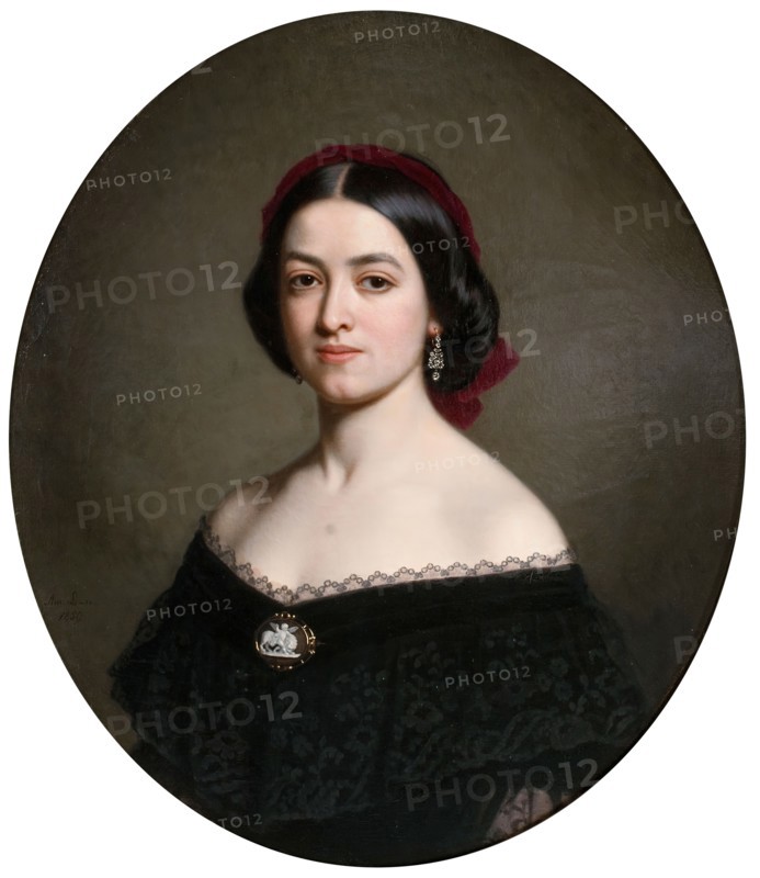 Unknown woman, 1859. Creator: Amalia Lindegren.