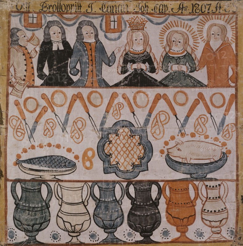 The Marriage in Cana, 1807. Creator: Anders Eriksson.