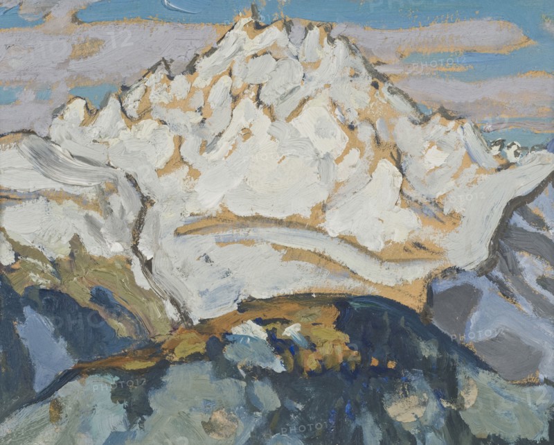 The White Mountain Top. Study from Switzerland. Creator: Anna Katarina Boberg.