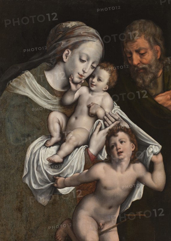 The Holy Family with the Infant St John. Creator: Cornelis van Cleve.