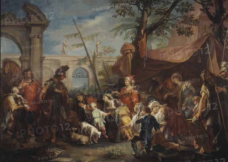 The Family of Darius Pleading to Alexander, mid-18th century. Creator: Gaspare Diziani.