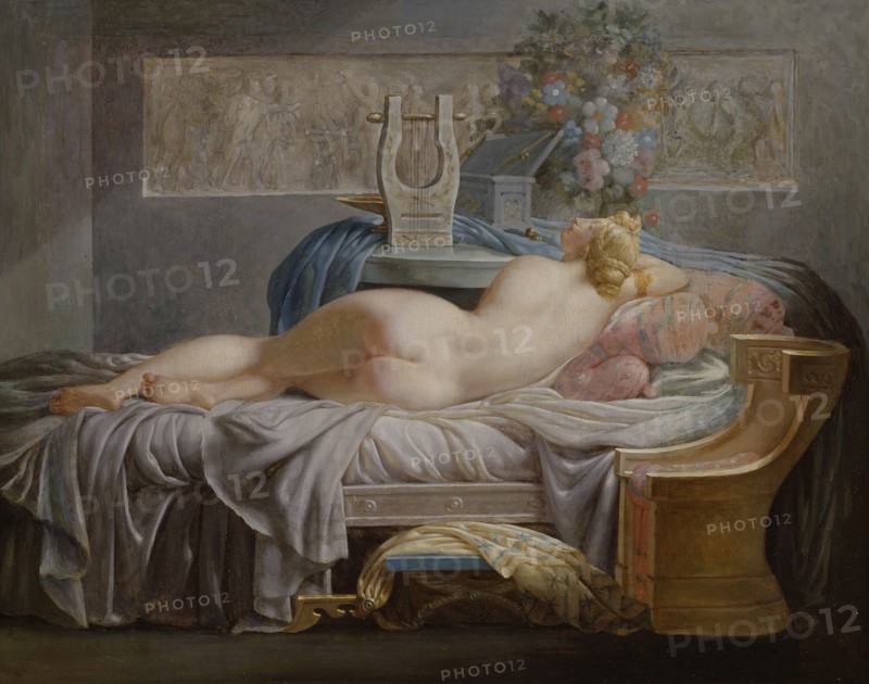 Sapho, late 18th-early 19th century. Creator: Jean-Baptiste Regnault.
