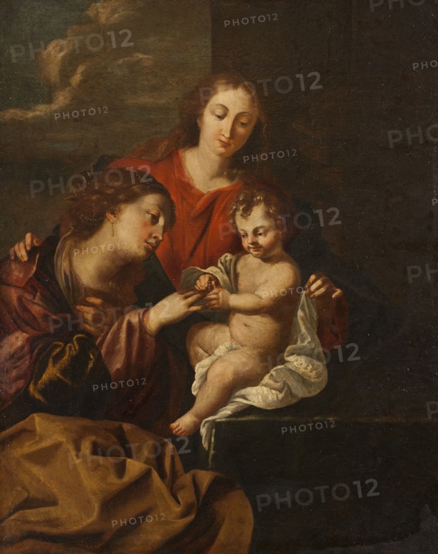 The Mystic Marriage of St Catherine. Creator: Stefano Magnasco.