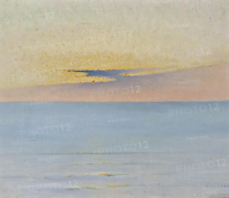 Sea in Sunset. Creator: August Hagborg.